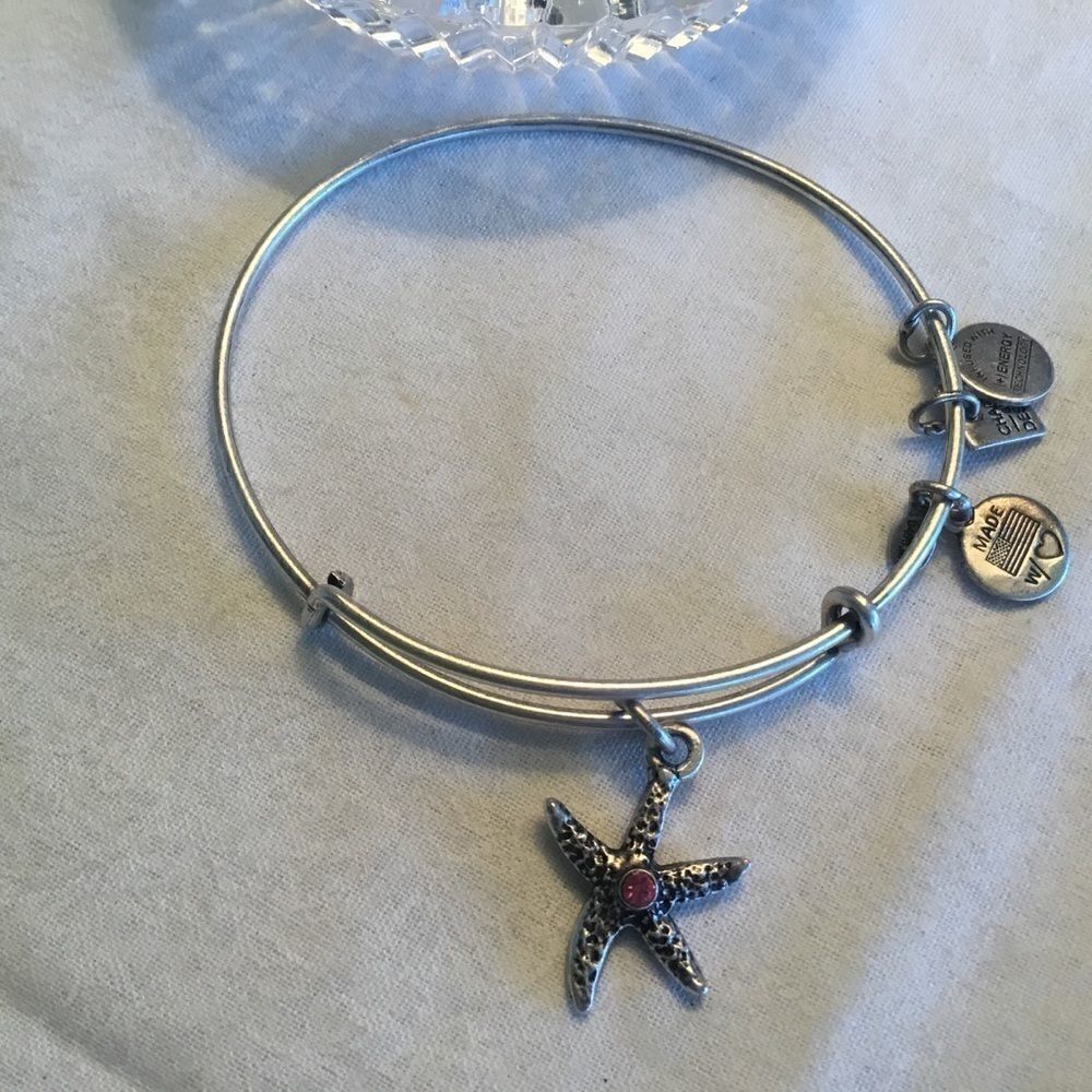 Alex & Ani Silvertone Bangle - Picture 6 of 7